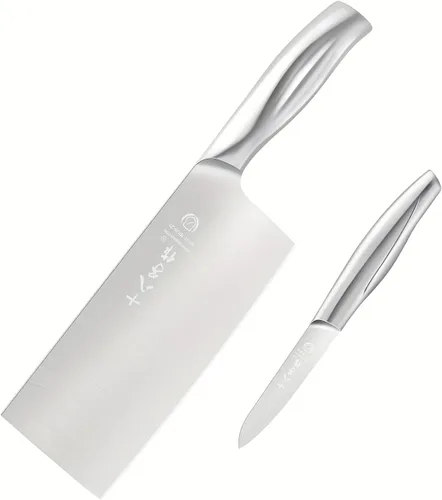 Miniatura 14 de Juego de cuchillos de cocina SHI BA ZI ZUO, cuchillo de carne, cuchillo de chef, cuchillo santoku profesional con mango de diseño ergonómico