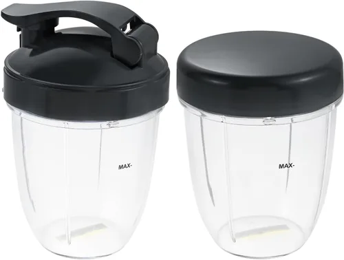 Miniatura 16 de Vasos de licuadora de repuesto para licuadora Nutribullet de 18 onzas con tapa, compatible con Nutribullet 600 W 900 W licuadora exprimidor