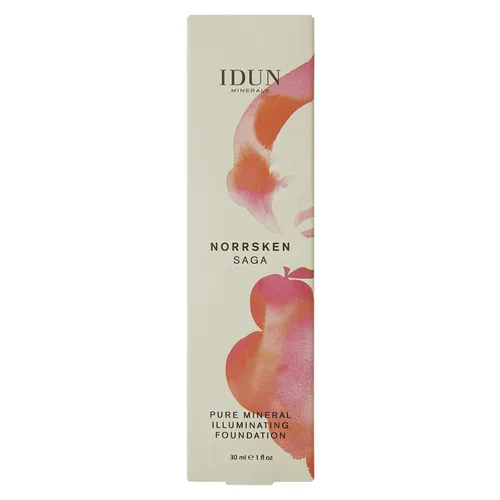 Miniatura 4 de IDUN Minerals Base líquida Norrsken – Cobertura suave y sedosa – Acabado luminoso y húmedo para piel seca y opaca – Maquillaje vegano y resistente
