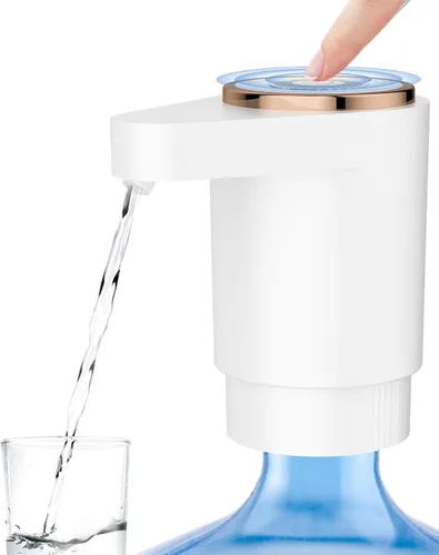 Miniatura 7 de Bomba de botella de agua, dispensador de agua eléctrico portátil para botellas de 5 galones, carga USB, interruptor automático, batería recargable