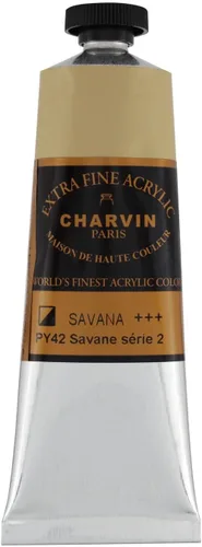 Miniatura 86 de Charvin Pintura acrílica profesional extrafina – verde absenta, tubo de 2.1 fl oz, pigmentos de triple fresado, resistente a la luz, pinturas