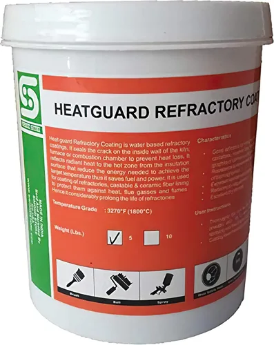 Simond Store Protector térmico de revestimiento refractario de 5 libras para aislamiento de fibra cerámica en forja de herrería – 3270 °F de alta