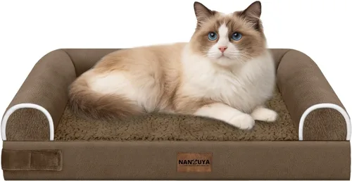 Miniatura 69 de Cama ortopédica lavable para perros medianos y grandes: cama con cojines de apoyo para perros medianos y grandes, cama impermeable de espuma tipo