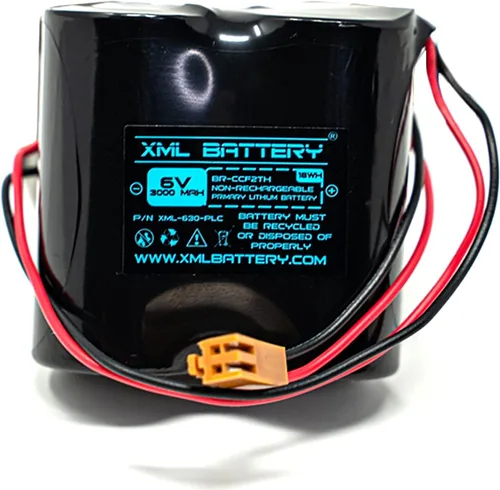 Miniatura 2 de Paquete de 2 XML Battery 6v 3000mah BR-CCF2TH 6V GE Fanuc A06 Series A06B-0073-K001 A06B0073K001