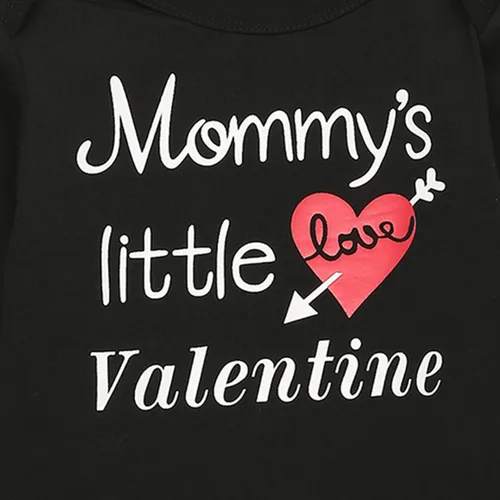 Miniatura 3 de Yruiz 3 piezas de traje de San Valentín con diseño de rompecorazones para bebés y niños