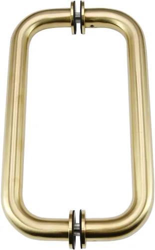 Miniatura 21 de Tirador tubular de acero inoxidable de grado 304 para puerta de ducha (6 pulgadas, cuadrado, negro mate SSSP152B)