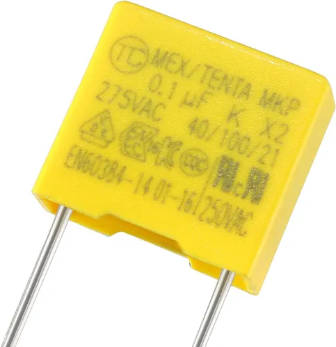 Miniatura 4 de uxcell Condensadores de seguridad de película de polipropileno 0.1uF 275VAC X2 MKP 10 Pcs