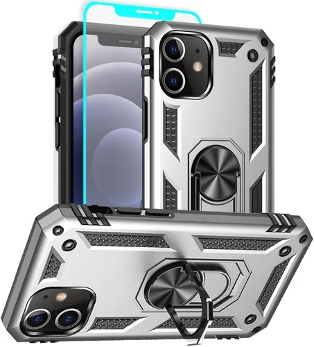 Miniatura 15 de Funda para iPhone 13, iPhone 13, [grado militar de 16 pies probada en caídas], anillo protector a prueba de golpes para iPhone 13, azul
