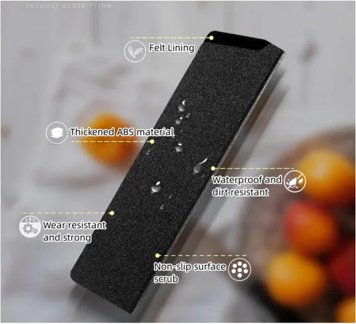 Miniatura 4 de Funda para cuchillo, protector de borde para cuchillo de chef, cubiertas universales para cuchillas de cocina, sin BPA, funda de cuchillo forrada