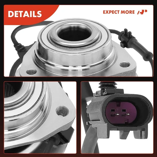Miniatura 8 de A-Premium 2 x Rodamientos de Rueda Delantera y Conjunto de Cubo con ABS y 6-Lug Compatible con Chevy GMC Buick - 2002-2009 - SSR, Trailblazer (EXT)