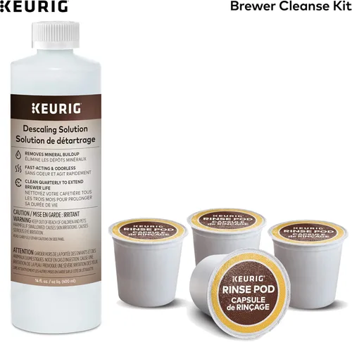 Miniatura 6 de Keurig K-Mini - Cafetera de una sola porción, kit de limpieza negra y de cafetera para mantenimiento, incluye solución de descalcificación