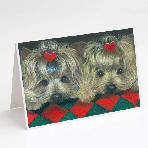 Miniatura 143 de Caroline's Treasures PPP3013GCA7P - Tarjetas de felicitación y sobres para mascotas de Basset Hound Teacher, paquete de 8 tarjetas en blanco
