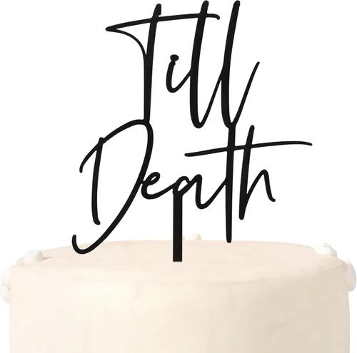 Miniatura 7 de Cartel de letra gótica con texto en inglés "Til Death Do Us Part", cartel de cumpleaños en inglés antiguo, boda, aniversario, San Valentín