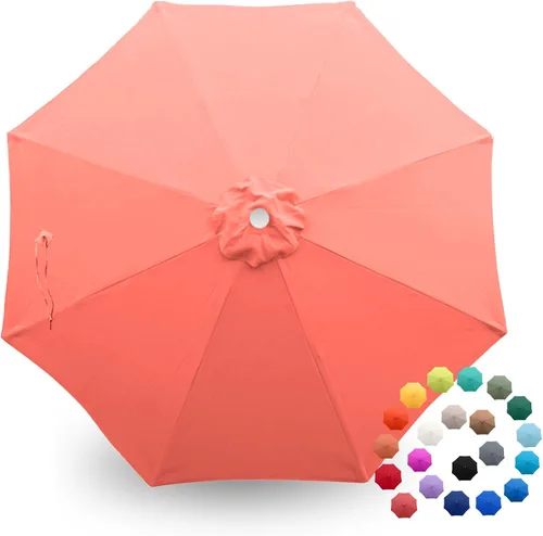 Miniatura 26 de Formosa Covers - Toldo de repuesto para sombrilla de patio de 9 pies - Lona superior de 8 varillas - Tela de paraguas con protección UV 300D