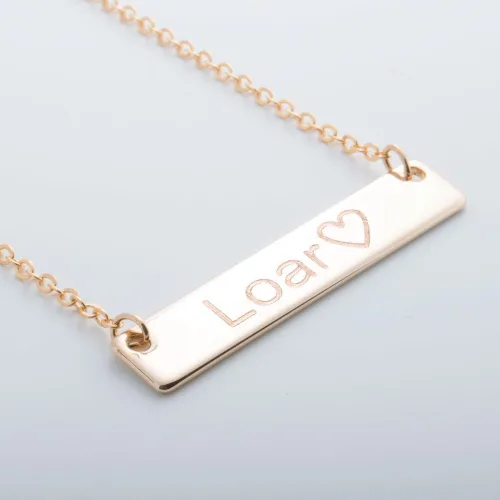 Miniatura 27 de Regalo personalizado Baby Name Bar opciones de joyería