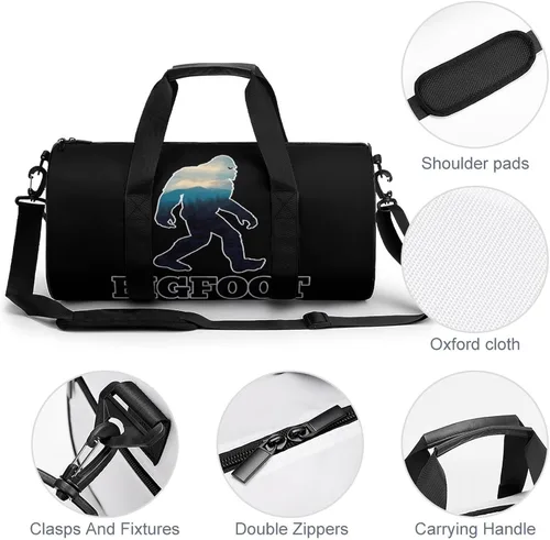 Miniatura 5 de Bigfoot - Bolsa deportiva para gimnasio, bolsa de viaje para entrenamiento, ligera, para mujeres y hombres, grande