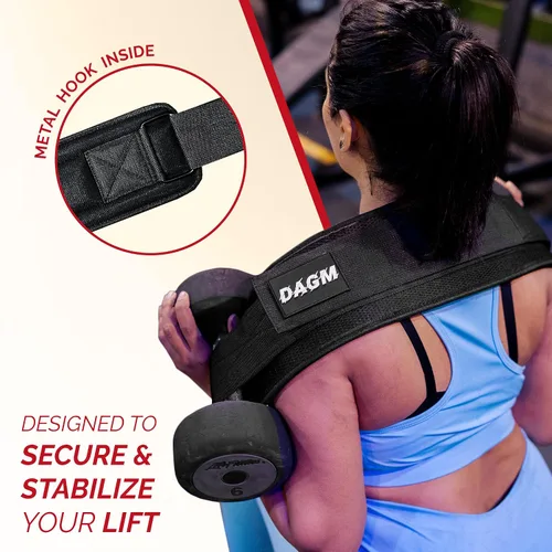 Miniatura 3 de DAGM Hip Thrust Belt for Dumbbells Heavy weights – Ultra-Thick No-Bruise Glute Workout Belt for Women & Men – 500 lbs Capacity – Adjustable for Home