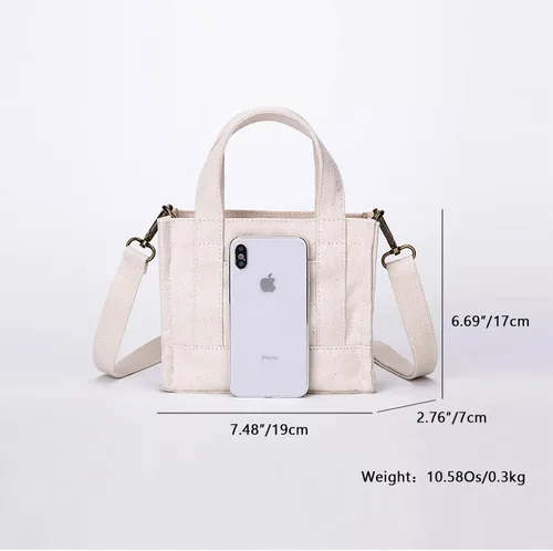 Miniatura 2 de Bolsos de lona para mujer Bolso cruzado de diseño de moda Bolso casual para compradores - YONBEN