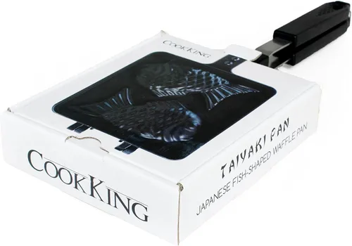 Miniatura 2 de CookKing - Panquequera con forma de pez Taiyaki japonés, normal, Negro