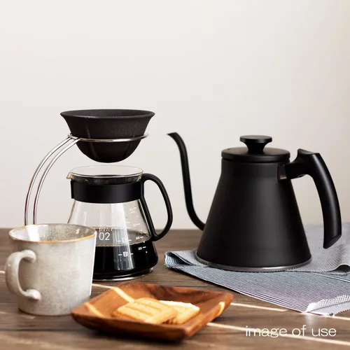 Miniatura 5 de Arita Ware NS-02 - Filtro de café de cerámica, pequeño, diámetro aproximado de 4,2 x 2,2 pulgadas (4.2 x 2.2 in), diseño de gotero ecológico