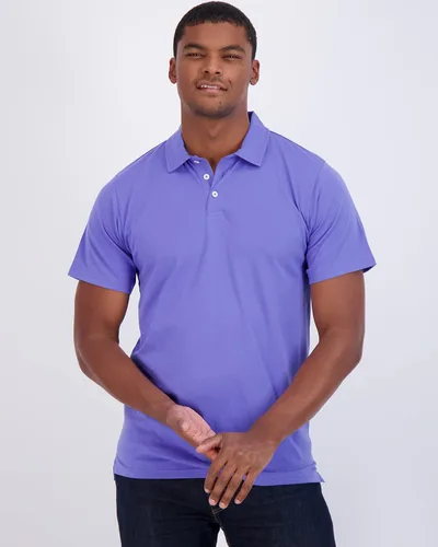 Miniatura 53 de Real Essentials Paquete de 3: Polo de manga corta de algodón para hombre, de secado rápido, transpirable, (disponible en tallas grandes y altas)
