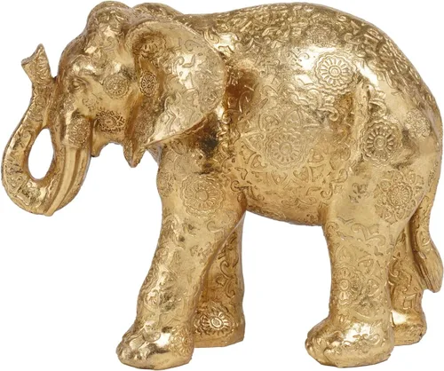 Miniatura 9 de Guichifun Estatuas de Elefante Decorativas Figuras Coleccionables - Decoración de Elefante Bohemio de Resina Crema Hecho a Mano Trae Buena Suerte