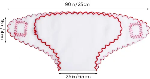 Miniatura 4 de Toyvian - Pañales de muñeca de bebé, 6 unidades, pañales de tela reutilizables, cinta ajustable para muñecas pequeñas, accesorios de ropa