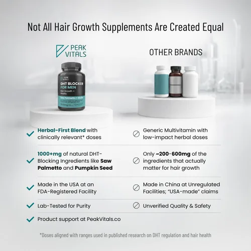 Miniatura 4 de Bloqueador de DHT para hombres Fórmula ultra potente para el crecimiento del cabello Saw Palmetto, Biotina, semilla de calabaza, extractos