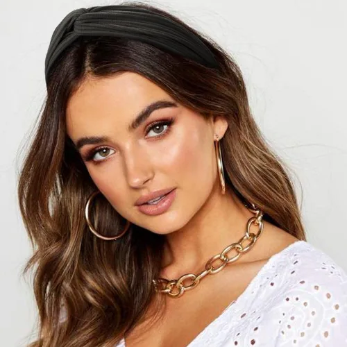 Miniatura 2 de DRESHOW Paquete de 8 diademas anudadas para mujer, con tiras cruzadas, antideslizantes, bohemias, trenzadas, accesorios para el cabello