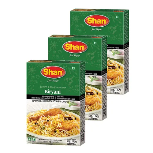 Miniatura 247 de Shan Korma Recipe and Seasoning Mix 1.76 oz (50g) - Spice Powder for Traditional Meat in Yogurt Sauce - Suitable for Vegetarians - Airtight Bag in a