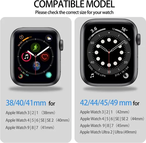 Miniatura 3 de [Paquete de 3] banda elástica para niños compatible con Apple Watch Band de 1.496 pulgadas, 1.575 pulgadas, 1.614 pulgadas, 1.654 pulgadas, 1.732
