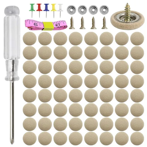 Juego de 65 kits de reparación de techo de automóvil, 262 piezas de remaches a presión de techo para interior de techo, hebilla de reparación de