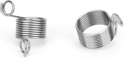 Miniatura 4 de Ymiko Anillos de tejer para hilos de hilo Anillo Adaptador de ganchillo Soporte de dedo Dedos Ayuda a la tensión Regulador Doble Dedal Tejedores Tu