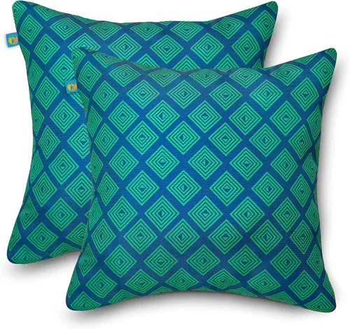 Miniatura 17 de Duck Covers Almohadas decorativas resistentes al agua, 18 x 18 pulgadas, paquete de 2, flamenco para después de fiesta, cojines de asiento de silla