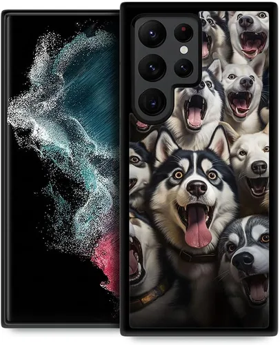 Miniatura 8 de Funda compatible con Samsung Galaxy S22 Ultra, funda protectora antideslizante y a prueba de golpes para hombres y mujeres, goma de silicona suave +