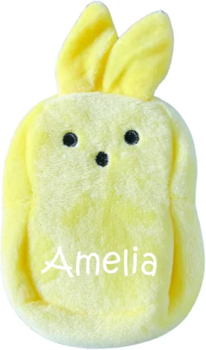 Miniatura 5 de Cesta de Pascua personalizada, tarjeta de regalo o soporte para dinero, idea de regalo de conejo (azul)