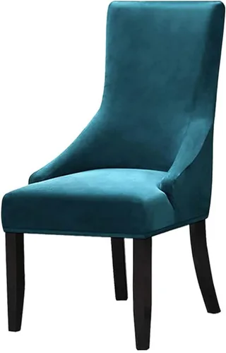 Miniatura 17 de Juego de 1 fundas elásticas para silla con respaldo de ala, protector reutilizable para silla de brazo, protector lavable para silla de comedor