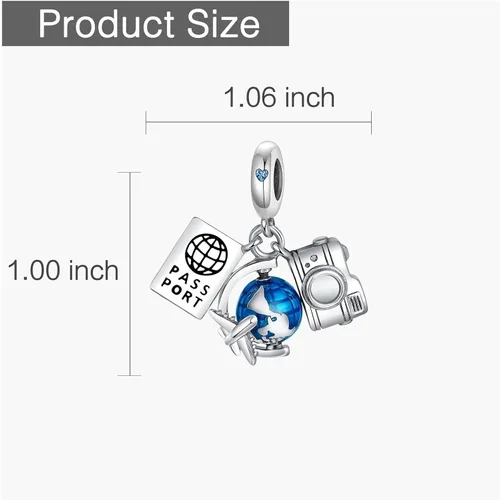 Miniatura 5 de Dazlily Dije de carro de calabaza y ratón con diseño de amor, para mamá, familia, se adapta a pulseras, collar de plata de ley 925