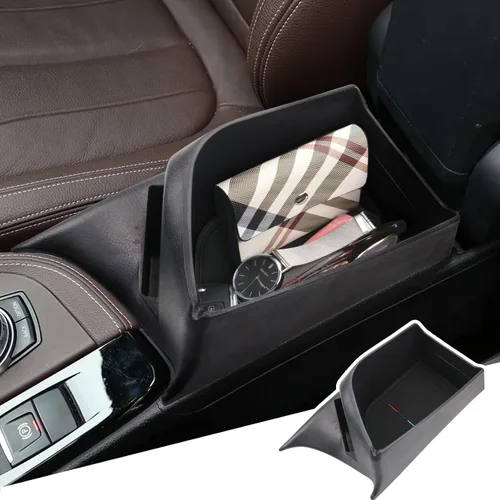 BIBIBO Accesorios para BMW X1 F48, Bandeja Organizadora de Consola Central Compatible con BMW X1 F48 2016-2022 / X2 F39 2019-2023, Caja de