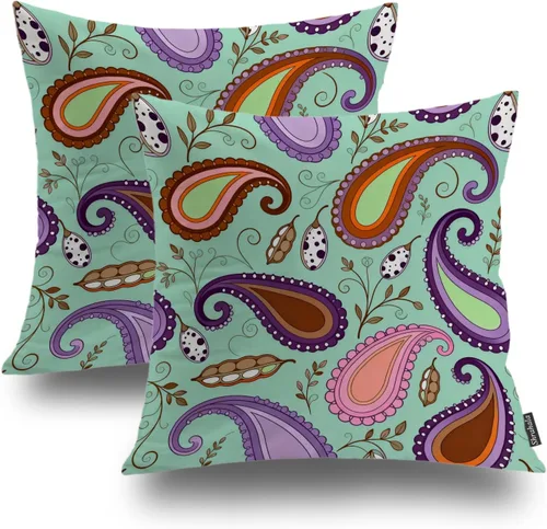 Miniatura 20 de Shrahala Funda de almohada decorativa de castillo oscuro de Halloween, casa con murciélagos de bruja, esqueleto, funda de almohada cuadrada mezclada