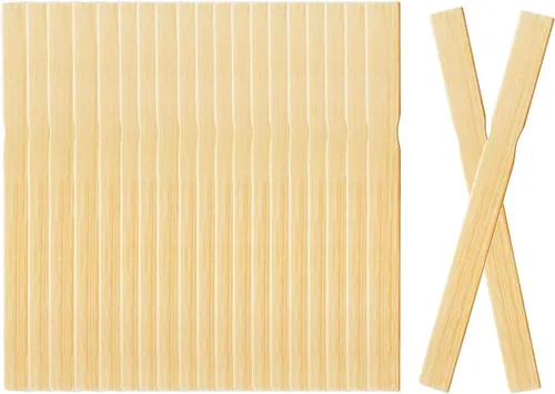 Miniatura 10 de Palitos mezcladores de pintura a granel de 12 pulgadas, 50 agitadores de pintura de madera para mezclar, palitos grandes de paleta para manualidades