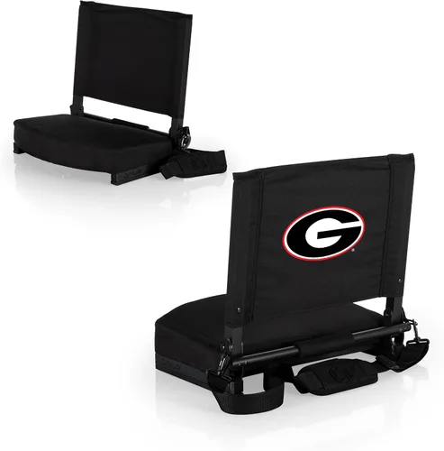 Miniatura 24 de PICNIC TIME NCAA Georgia Bulldogs Gridiron - Asiento de estadio, ligero, silla plegable portátil para gradas y bancos, (negro)