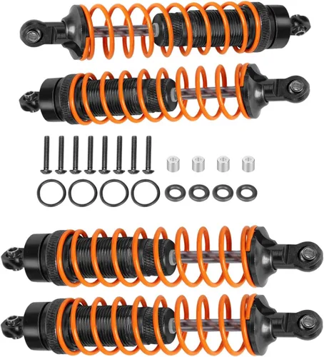 4 piezas de amortiguadores delanteros y traseros de aluminio completo para camión 1/10 Big Rock/Senton 550/Granite 550/Vorteks 550 4X4, 1/10 Typhon