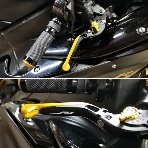 Miniatura 7 de Palancas de embrague de freno para Yamaha MT09 MT 07 2021 para Tracer 900 700 XJ6 FZ6 FZ8 XSR Moto Asa de freno plegable ajustable