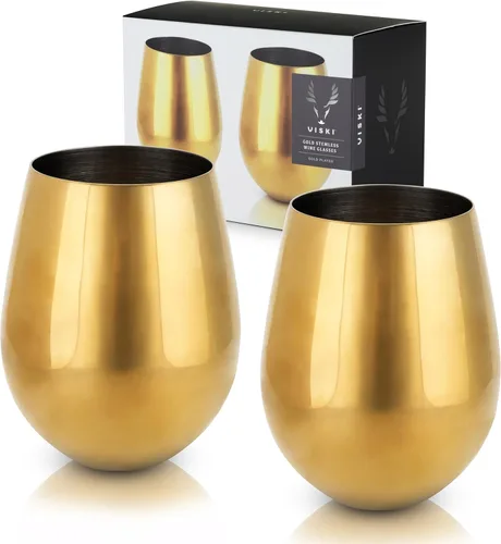 Miniatura 11 de Viski Copas de vino de acero inoxidable Gunmetal, vasos de vino modernos, copas elegantes para vinos tintos y blancos, regalos de boda, vacaciones