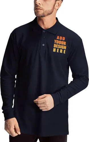 Miniatura 5 de Custom Polo Shirt for Men Customized Golf Shirts Design Your Own Personalized Tee Upf50+ Print Embroidered Text Photo Logo