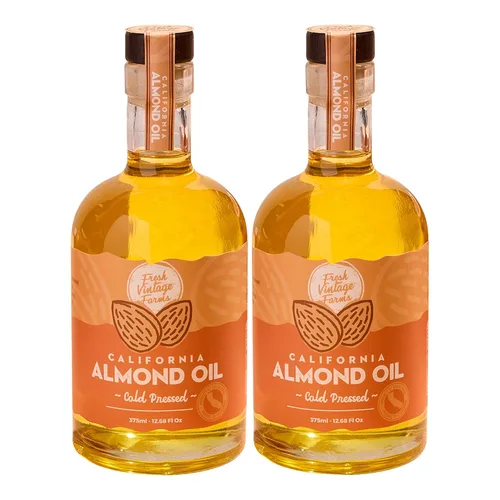 Miniatura 14 de Fresh Vintage Farms Nut Bundle - Aceites de cocina 100% sin diluir prensados en frío de almendras y nueces, aceites de cocina saludables