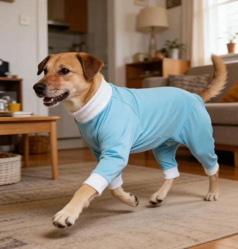 Miniatura 5 de Traje de recuperación para perros después de una cirugía, traje de recuperación para perros machos, camisa de recuperación para heridas abdominales