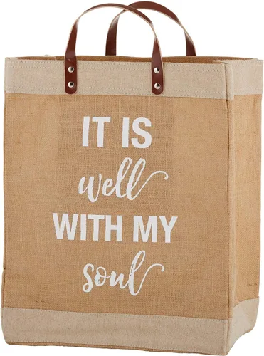Miniatura 13 de Creative Brands Faithworks - Bolsa de mano inspiradora para el mercado de yute