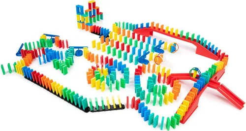 Miniatura 2 de Bulk Dominoes Kit de dominó cinético Juego de dominó, juguetes pequeños STEM STEAM, juegos familiares para niños, juguetes y juegos para niños